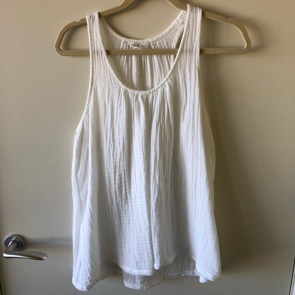 White Cotton Tank